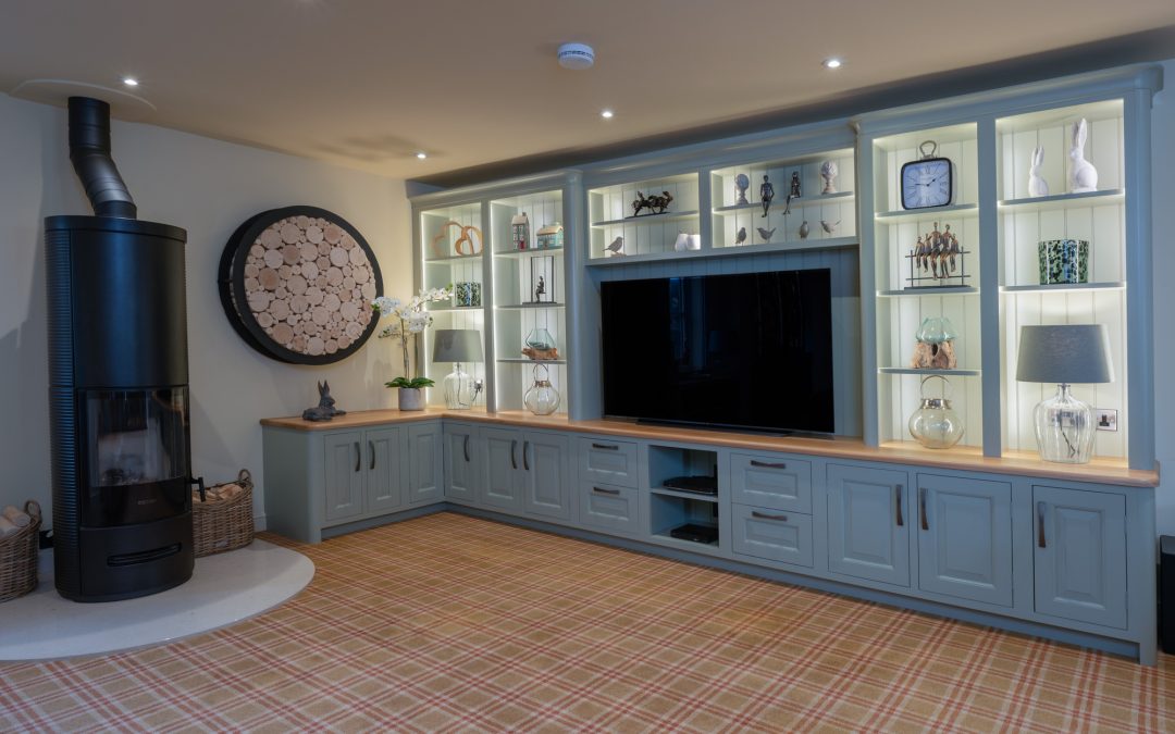 Stylish Raised Panel Media Centre